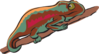 Multicolored Chameleon Clip Art